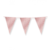Vlaggenlijn Glitter Roségoud 6m